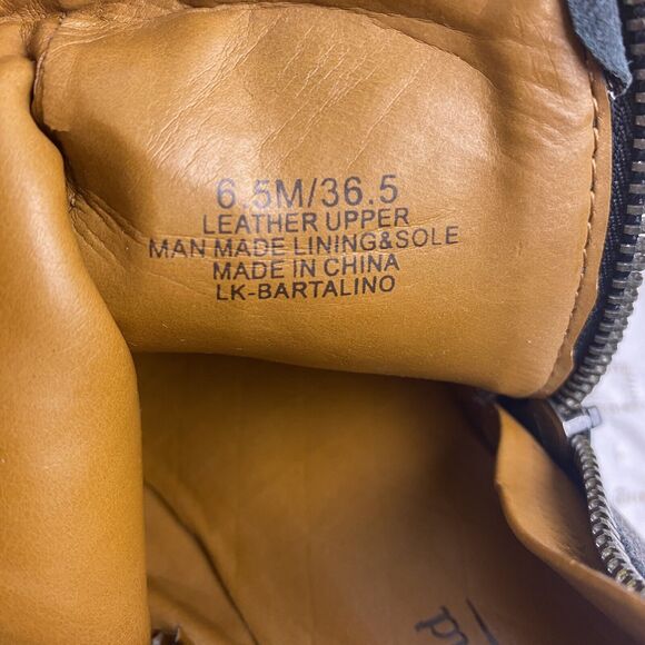 Lucky Brand Bartalino Bootie Pewter Western Ankle Boots Size 6.5 - Picture 8 of 11